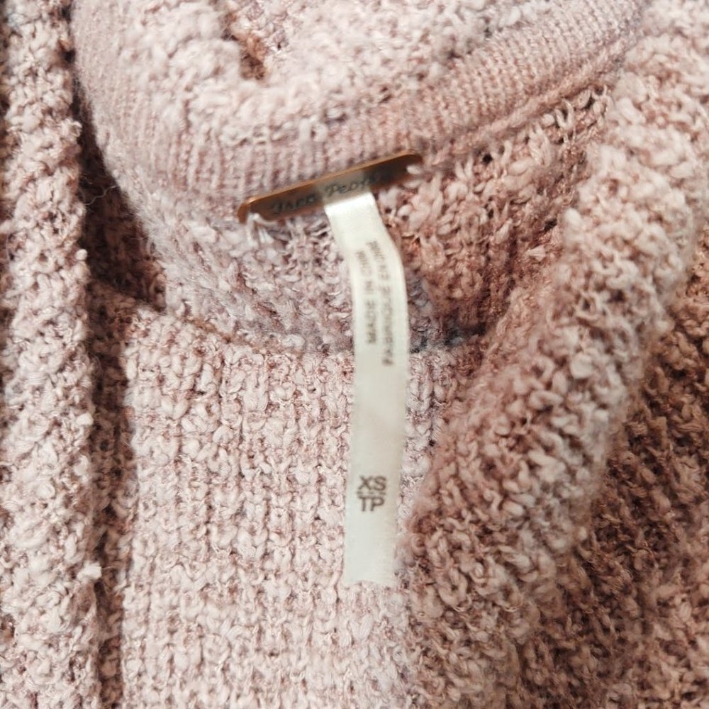 Free People Mauve By Your Side Sweater XS - Picture 4 of 6